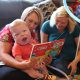 Cayden working with his nurse, Stacy Mahley, LPN and his occupational therapy assistant, Lindsay Martin, OTA