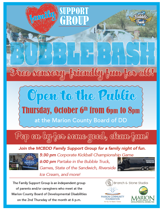 Join us for a bubble truck on October 6th from 6 pm to 8 pm