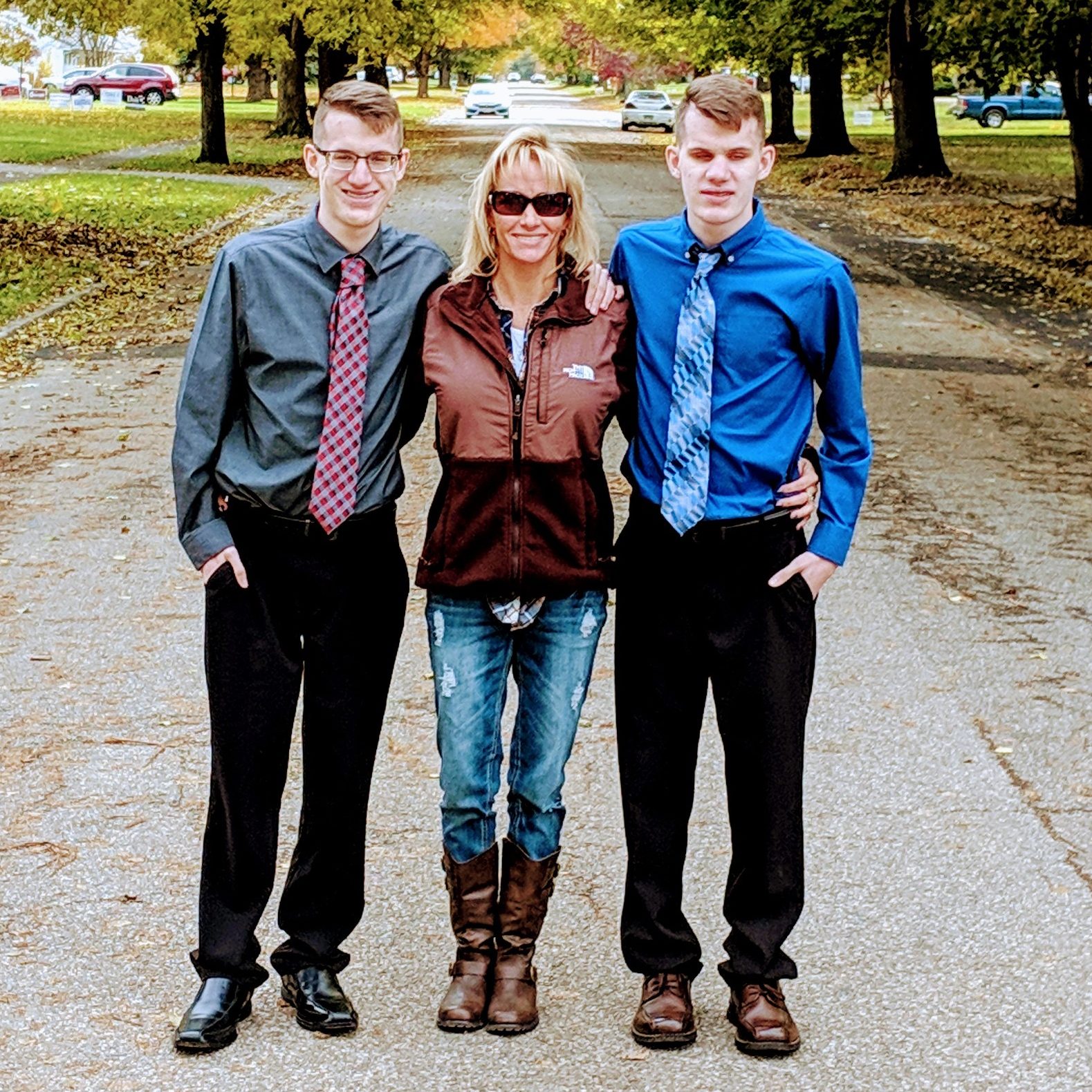 Brandon, Dawn, and Brock posing for a photo