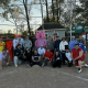 Kickball Teams pose for a picture after the game